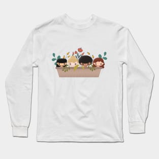 Flowers Don't Compete, They Just Bloom Long Sleeve T-Shirt